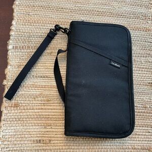 L.L. Bean Black Organizer with Strap